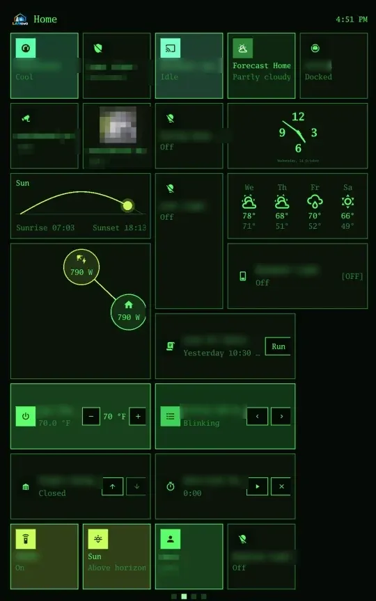 Terminal style with the Phosphor theme