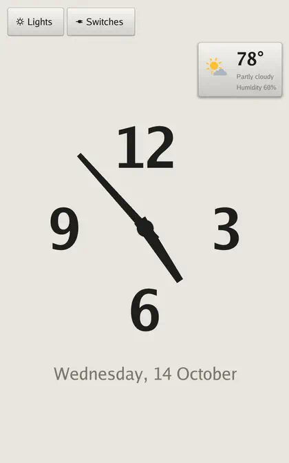 A clock face, 4 of 8