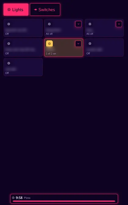 A timer as a bar, a banner, a corner badge, a dial, the clock face and full screen, 1 of 6